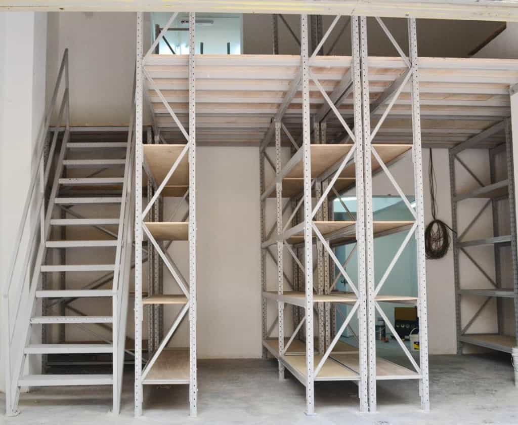 mezzanine floor racking system